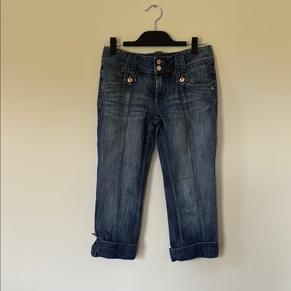 Karen Millen Blue Ankle Cropped Jeans